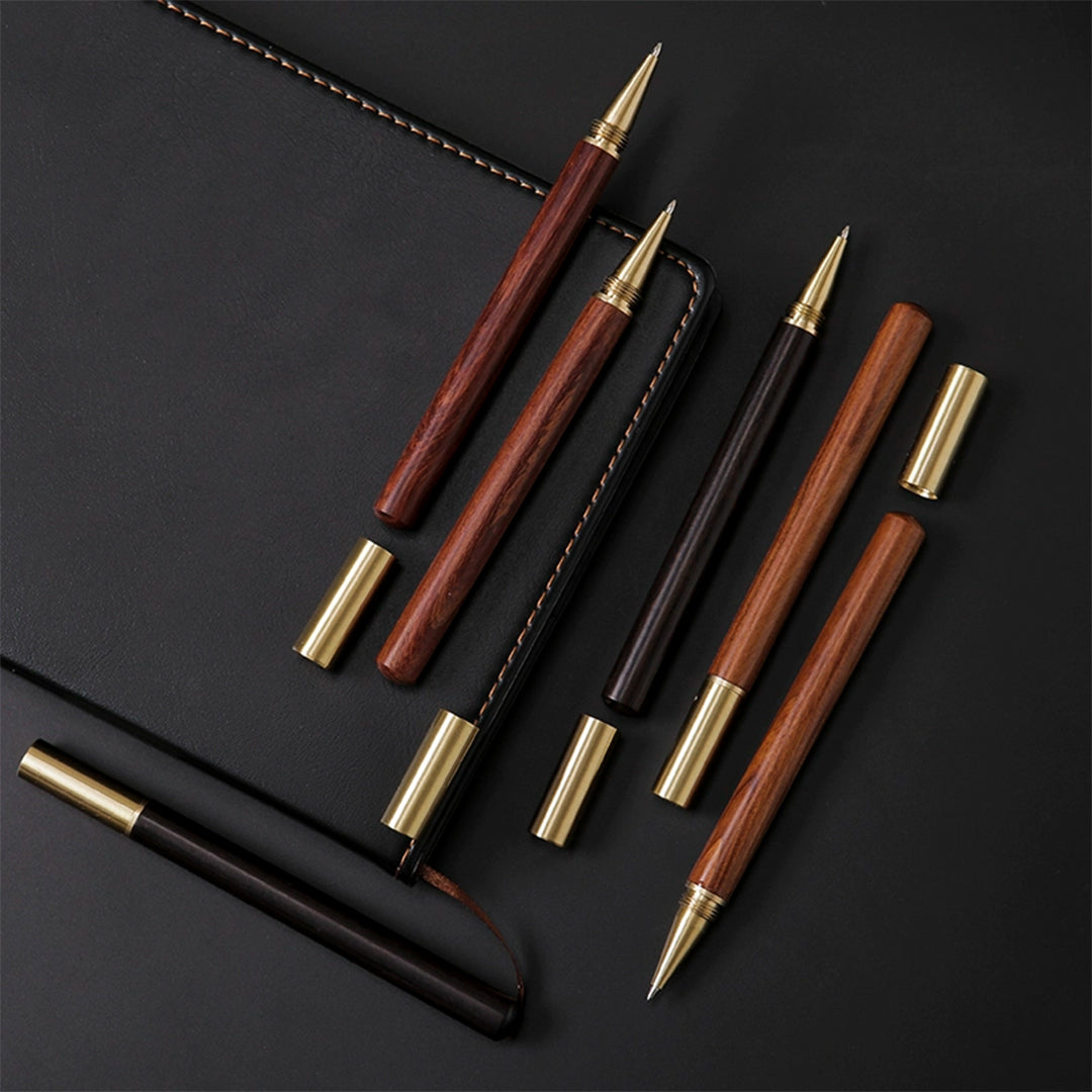 AlgoLaser Engraved Vintage Wooden Pen Set（6 pcs）